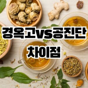 경옥고 공진단의 차이점